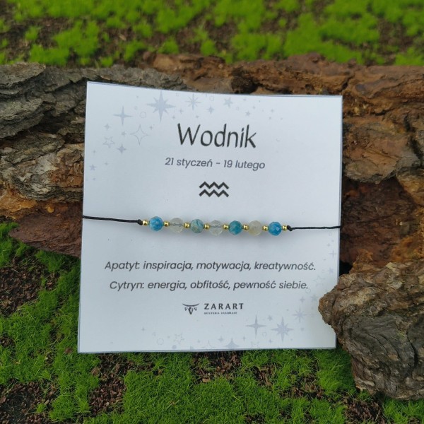 Bransoletka Zodiakalna - Wodnik