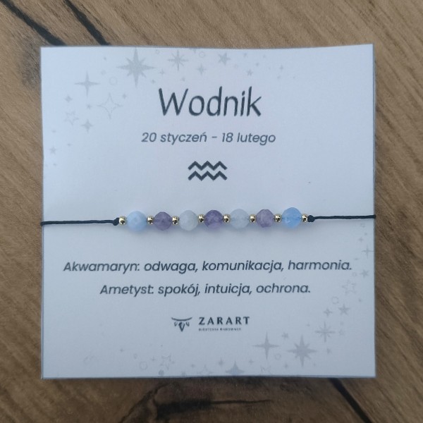 Bransoletka Zodiakalna - Wodnik