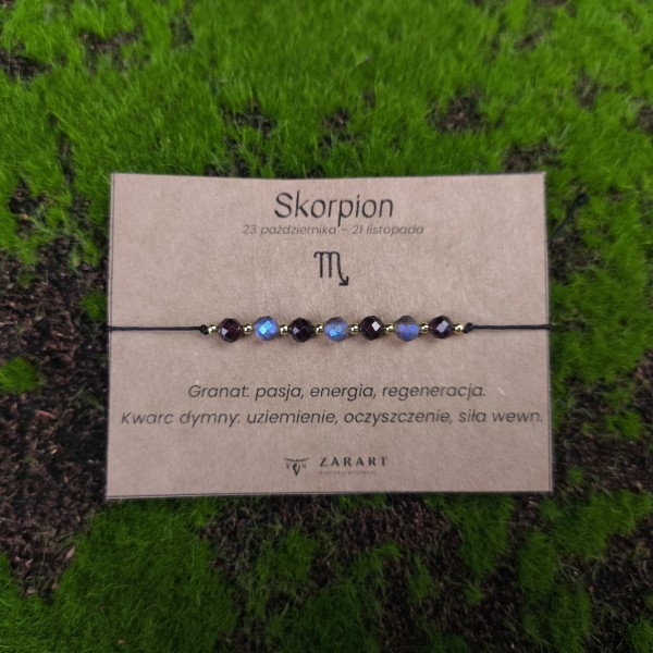 Bransoletka Zodiakalna - Skorpion