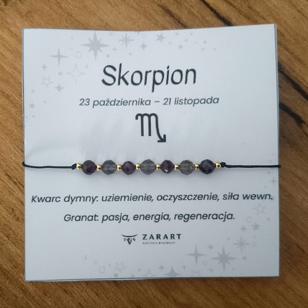 Bransoletka Zodiakalna - Skorpion