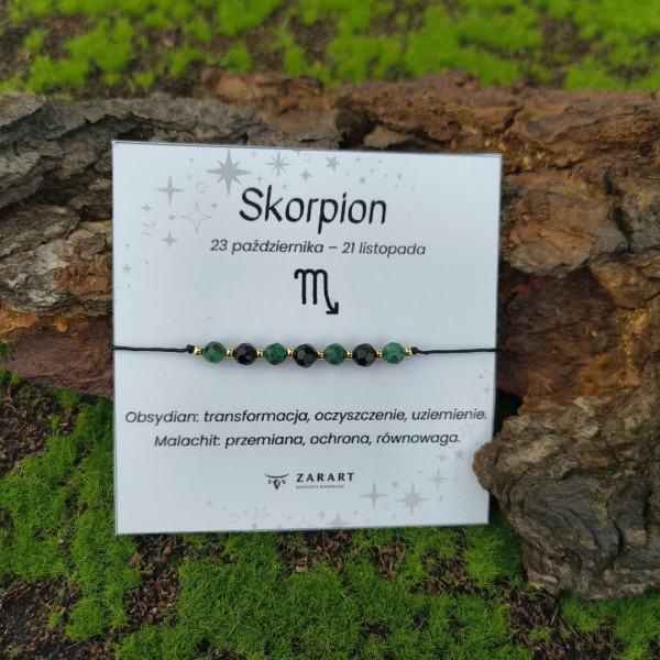 Bransoletka Zodiakalna - Skorpion