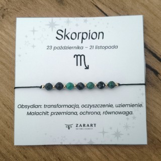 Bransoletka Zodiakalna - Skorpion