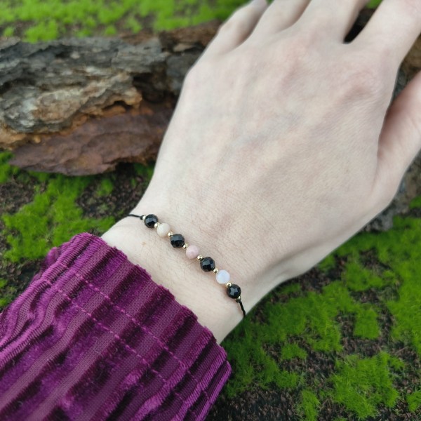 Bransoletka z kamieniami Opal, Turmalin - hover