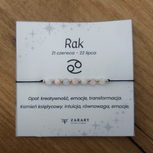 Bransoletka Zodiakalna - Rak