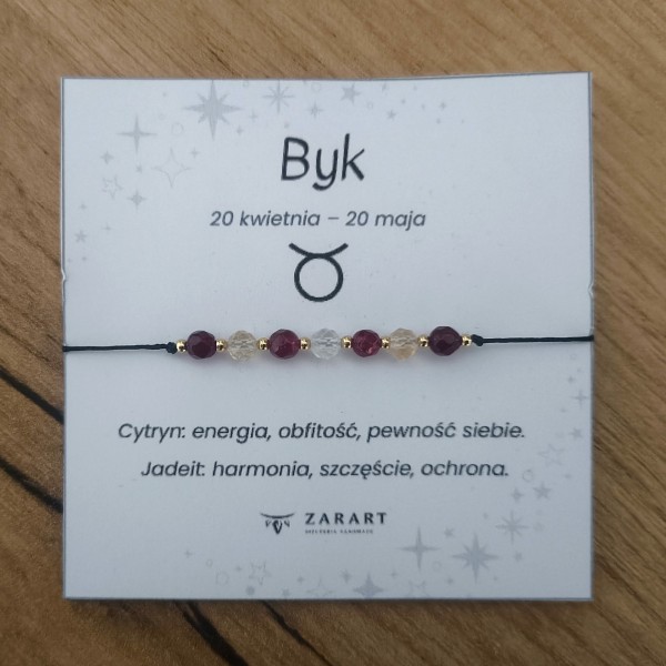 Bransoletka Zodiakalna - Byk