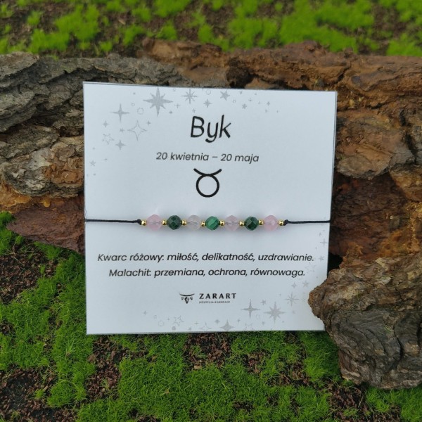 Kwarc różowy, Malachit