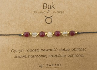 Bransoletka Zodiakalna - Byk