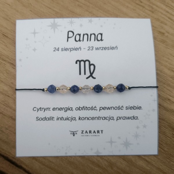 Bransoletka Zodiakalna - Panna