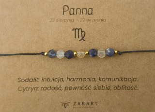 Bransoletka Zodiakalna - Panna