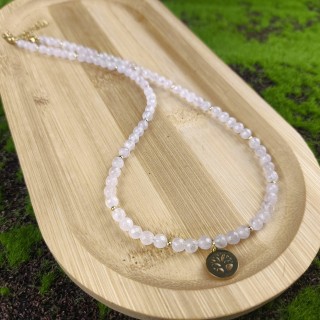 Naszyjnik z Kwarcem różowym