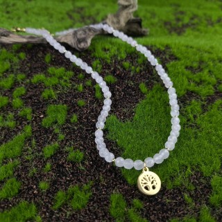 Naszyjnik z Kwarcem różowym