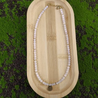 Naszyjnik z Kwarcem różowym