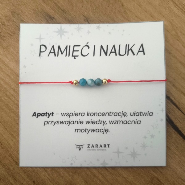 Bransoletka z kamieniami Apatyt