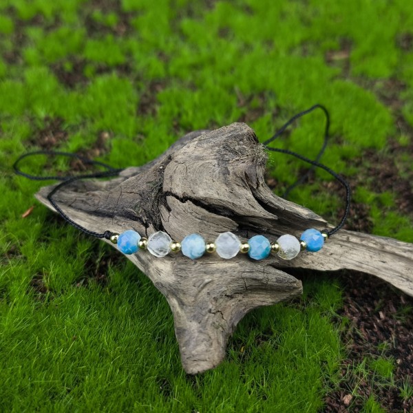 Bransoletka z kamieniami Bransoletka - 7 kamieni (4mm) - hover