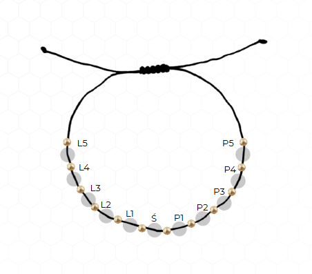 Bransoletka z kamieniami Bransoletka - 11 kamieni (4mm)