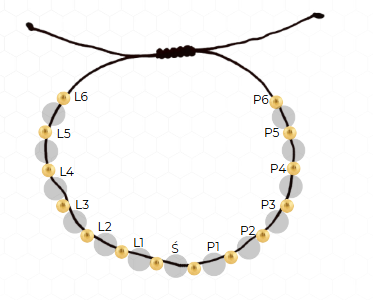 Bransoletka z kamieniami Bransoletka - 13 kamieni (4mm)