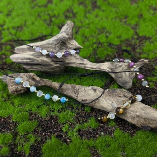 Bransoletka - 3 kamienie (4mm)