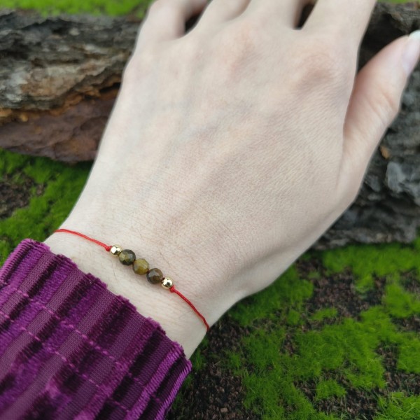 Bransoletka z kamieniami Tygrysie oko - hover