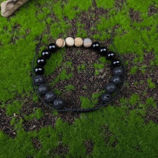 Bransoletka Jaspis, Onyks, Lawa wulkaniczna