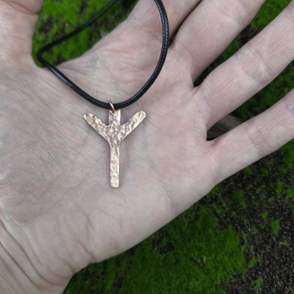 Naszyjnik miedziany Naszyjnik Runa Algiz - hover