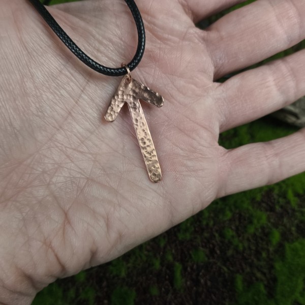 Naszyjnik miedziany Naszyjnik Runa Teiwaz - hover