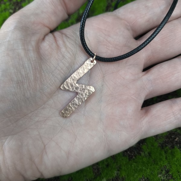 Naszyjnik miedziany Naszyjnik Runa Sowilo - hover