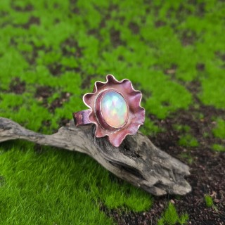 Pierścionek z opalem etiopskim Itherys