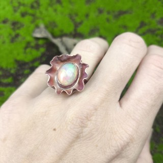 Pierścionek z opalem etiopskim Itherys