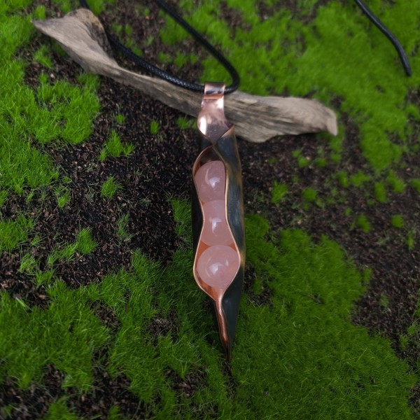 Naszyjnik groszek z Cytrynem