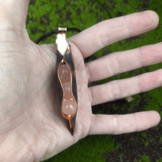 Naszyjnik groszek z Cytrynem