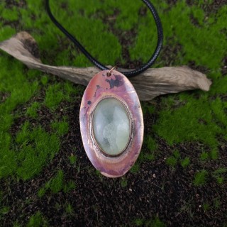 Naszyjnik z prehnitem Highor