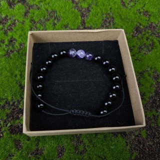 Bransoletka Ametyst, Onyks