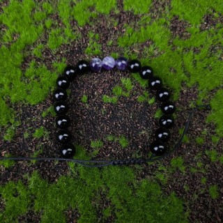 Bransoletka Ametyst, Onyks