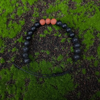 Bransoletka Jaspis, Onyks, Lawa