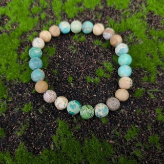 Bransoletka Jaspis, Drewno sandałowe