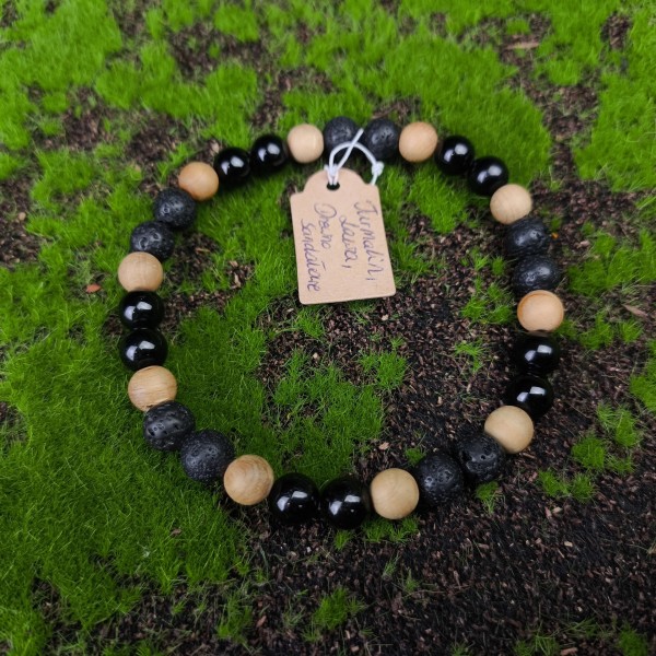 Bransoletka Turmalin, Lawa, Sandałowiec