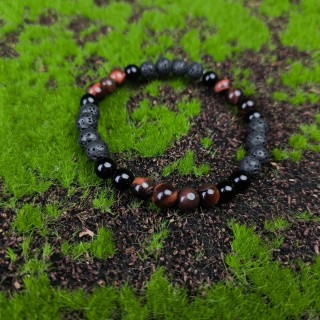 Bransoletka Tygrysie oko, Onyks, Lawa