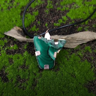 Naszyjnik z malachitem Melthis