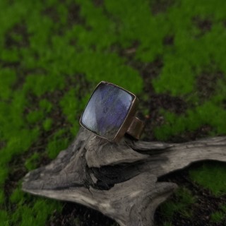 Pierścionek z labradorytem Kolithos