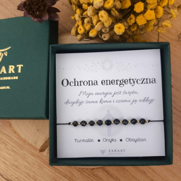 Bransoletka z kamieniami Bransoletka Ochrona Energetyczna