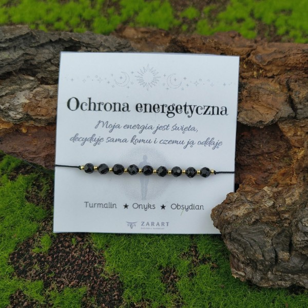 Bransoletka z kamieniami Bransoletka Ochrona Energetyczna