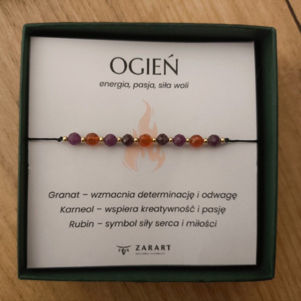 Bransoletka z kamieniami Bransoletka Ogień - hover