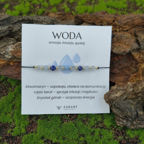 Bransoletka z kamieniami Bransoletka Woda