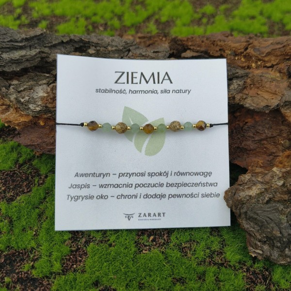Bransoletka z kamieniami Bransoletka Ziemia