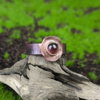 Pierścionek z różowym Turmalinem