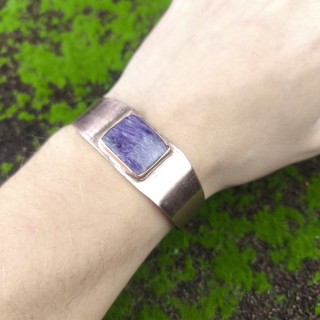 Bransoleta miedziana z Czaroitem