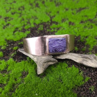 Bransoleta miedziana z Czaroitem