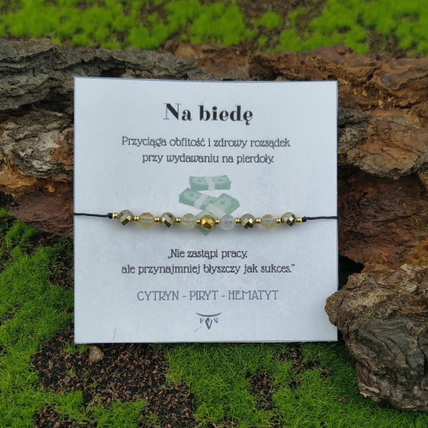 Bransoletka "Na biedę"