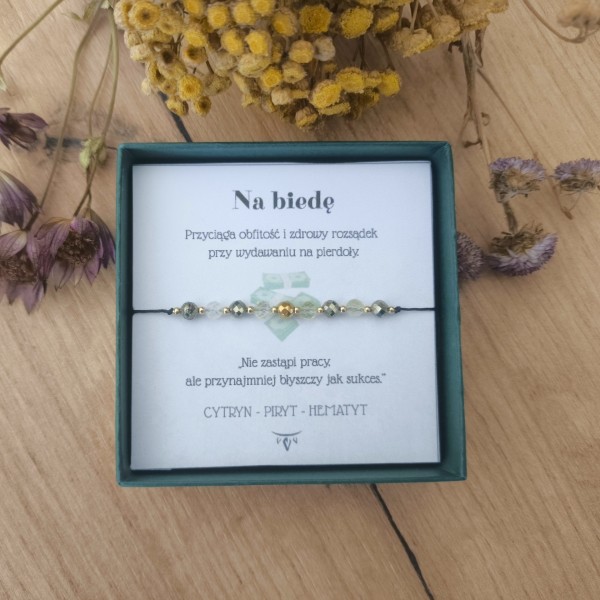 Bransoletka "Na biedę"