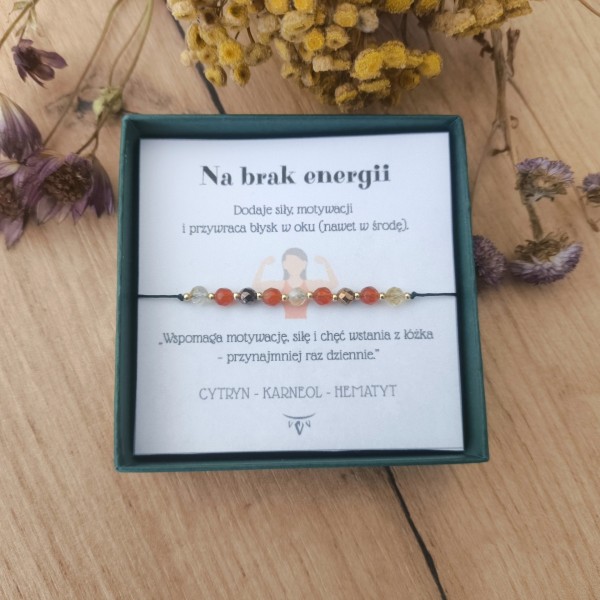Bransoletka "Na brak energii"